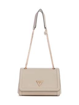 Guess - Beige Noelle Convertible Xbody Flap Flap Handbag