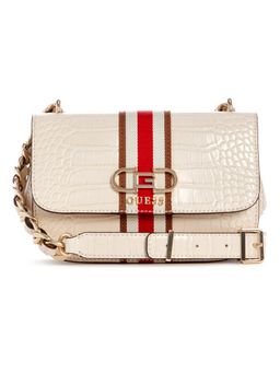 Guess - Beige Nelka Crossbody Flap