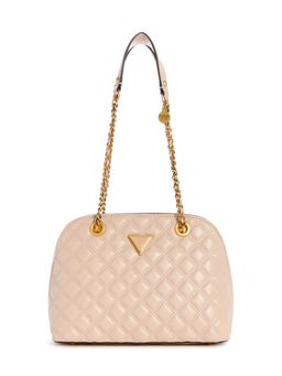 Guess - Beige Giully Dome Satchel Bag