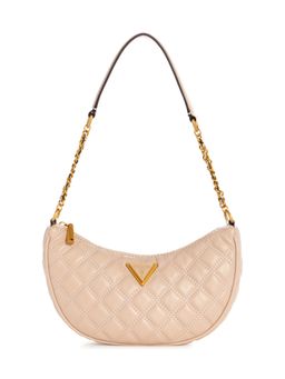 Guess - Beige Giully Top Zip Shoulder Bag