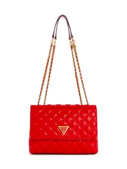 Guess - Red Giully 2 Comp Convertible Flap Bag