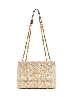 Guess - Gold Giully 2 Comp Convertible Flap Bag