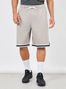 Styli - Men's Grey Ultra Soft Micro Poly Basket Ball Shorts