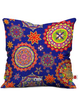 Indigifts - Blue Printed Fancy Soft Cushion