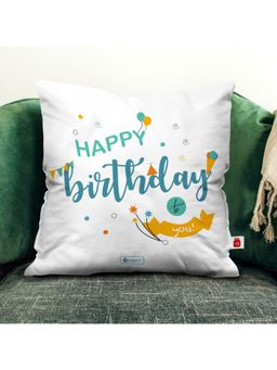 Indigifts - Friend Birthday Wishes Printed Satin Cushion