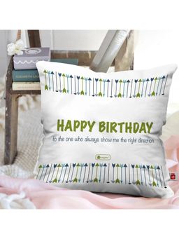 Indigifts - Birthday Wishes Printed Satin Cushion