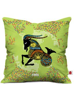 Indigifts - Green Earth Pattern with Sea-Goat Cushion Cover