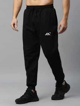 AESTHETIC NATION - Oversized Luxe Joggers Black