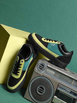 Jack & Jones - Black Colourblocked Leather Sneakers