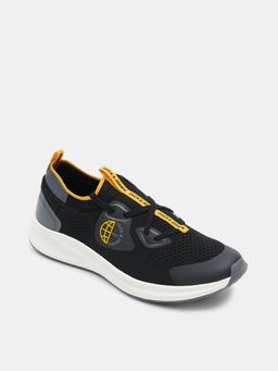 Jack & Jones - Black Colourblocked Knit Sneakers