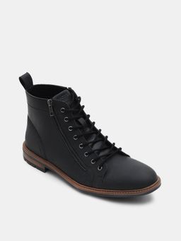 Jack & Jones - Black Leather Boots