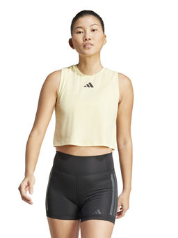 adidas - Boxy Tank 3S Women Yellow Training Vest