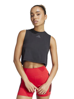 adidas - Boxy Tank 3S Women Black Training Vest
