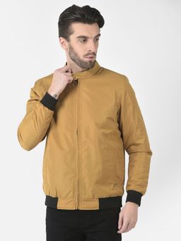 CRIMSOUNE CLUB - Men Mustard Reversible Bomber Jacket
