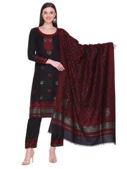 Kidar - Women Unstitched Acrylic Winter Wear Suit (Set of 3)