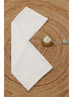 Soch - White Floral Embroidered Dupatta