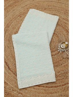 Soch - Sea Green Embroidered Dupatta