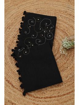 Soch - Black Sequined Beads Work Dupatta