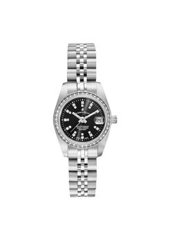 Jacques Du Manior - Inspiration Swiss Made Analogue Black Round Dial Womens Watch- Nrop.06