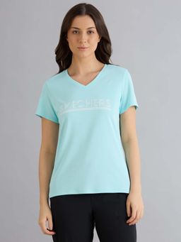 SKECHERS - Women Blue Basic Performance T-Shirt
