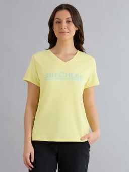 SKECHERS - Women Yellow Basic Performance T-Shirt