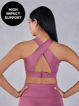 Kica - Crostini Full Coverage Sports Bra - High-Impact Support & Quick-Dry Kica SKN Fabric Pink