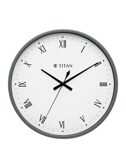 Titan - Classic Grey Wall Clock With Silent Sweep Technology