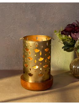 Fabindia - Gold Metal Tea Light Candle Holder
