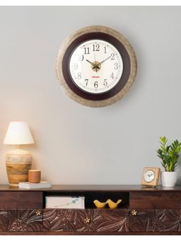Fabindia - Multi-Color Suvarn Wooden Wall Clock