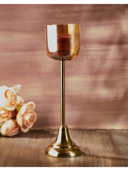 Fabindia - Gold Swarnim Blown Glass Candle Holder