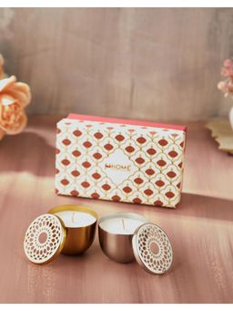 Fabindia - Gold Hirva Metal Containers (Pack of 2)