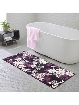 OBSESSIONS - Super Absorbent Anti-Skid Polyester Bath Mat Mauve