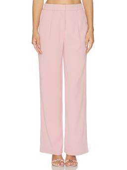 4th & Reckless - x REVOLVE Women's Mid-Waist Wide-Leg Trousers Pink
