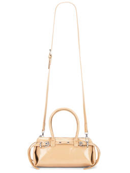 8 Other Reasons - Mini Buckle Up Faux Leather Shoulder Bag Camel