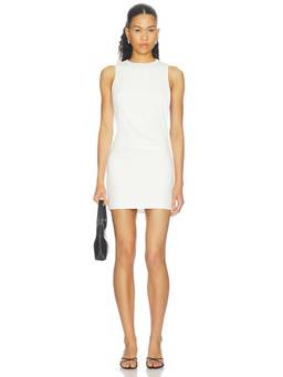 ALL THE WAYS - Letitia Women's Sleeveless Ruched Mini Bodycon Dress Ivory