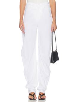 ALL THE WAYS - Emma Rose Women's Lightweight Twill Wide Trousers White
