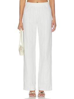 ALL THE WAYS - Krissy Women's High-Waist Side-Zip Wide Trousers Green