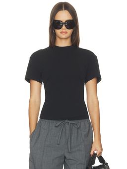 ALL THE WAYS - Women's Stretch Crew Neck Fitted T-Shirt Black