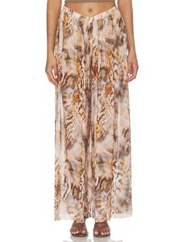 AFRM - Rin Women's Elastic Waist Wide-Leg Palazzo Pants Brown