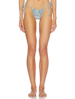 AFRM - Cali Women's Side Tie Bikini Bottom Aqua