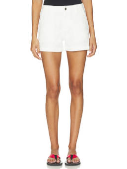 AG Jeans - Analeigh Women's Stretch Cotton Denim Shorts Powder