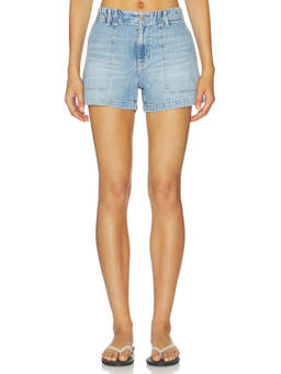 AG Jeans - Analeigh Women's High-Rise Rigid Denim Shorts Blue