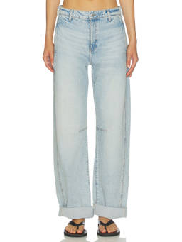 AG Jeans - Mercer Women's Mid-Waist Barrel-Leg Jeans Blue