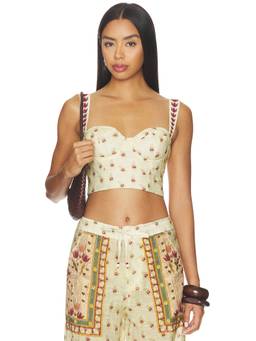 Agua Bendita - Lupe Plume Women's Underwire Smocked Back Bikini Top Multi-Color