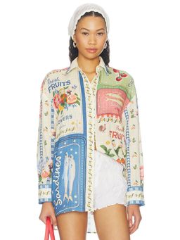 Agua Bendita - Anastasia Basket Women's Printed Button-Down Shirt Multi-Color