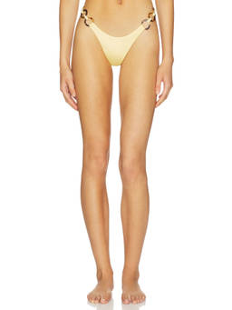 Agua Bendita - x REVOLVE Women's Ring Detail Pull-On Bikini Bottom Yellow