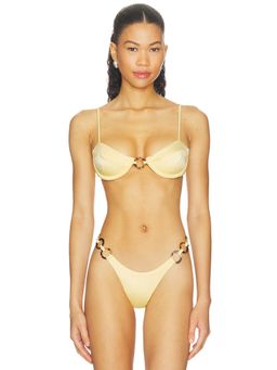Agua Bendita - x REVOLVE Women's Underwire Unpadded Bikini Top Butter Yellow