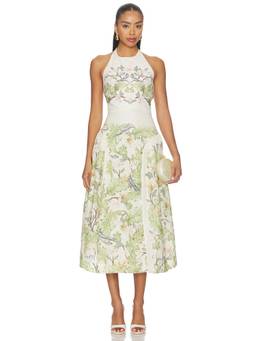 Agua by Agua Bendita - Balsa Anhelo Women's Halter Neck Printed Maxi Dress Multi-Color