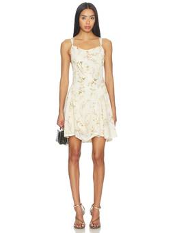 ALLSAINTS - Claire Women's Floral Printed Strappy Mini Dress Off White