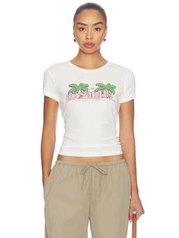 ALLSAINTS - Troppo Stevie Women's Graphic Logo Crew Neck T-Shirt White